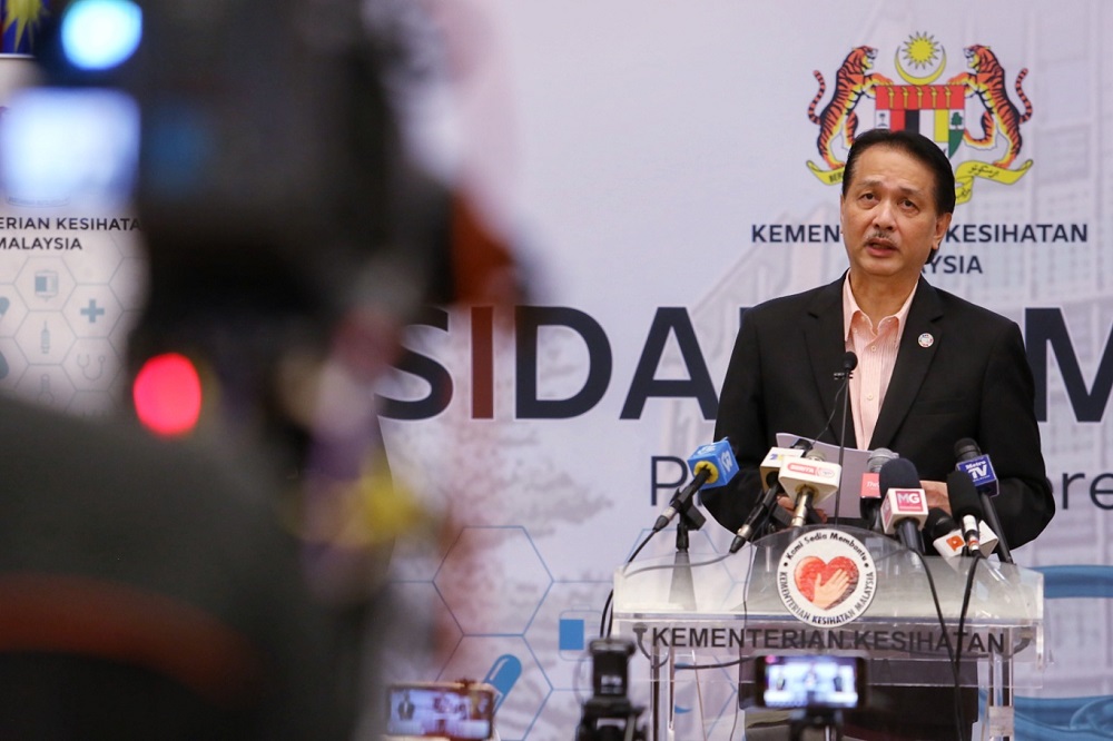 Health Director-General Datuk Dr Noor Hisham Abdullah speaks at a press conference in Putrajaya June 8, 2020. u00e2u20acu201d Picture by Choo Choy May