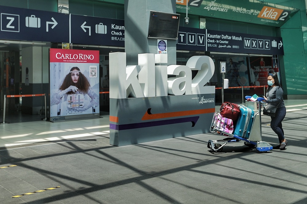 A general view of KLIA2 on the first day of the relaxed movement control order, in Sepang June 10, 2020. u00e2u20acu201d Picture by Ahmad Zamzahuri