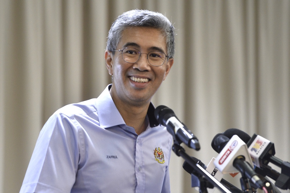 Finance Minister Tengku Datuk Seri Zafrul Abdul Aziz a press conference following a visit to the Employees Provident Fundu00e2u20acu2122s headquarters in Kuala Lumpur June 12, 2020. u00e2u20acu201d Picture by Miera Zulyana