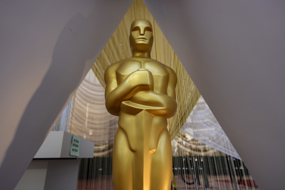 An Oscar statue is displayed on the red carpet on the eve of the 92nd Oscars at the Dolby Theatre in Hollywood, California on February 8, 2020. u00e2u20acu201d AFP pic