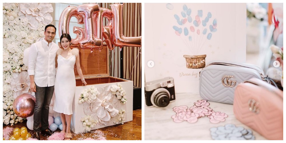 Itu00e2u20acu2122s a girl: The parents-to-be are expected to welcome their bundle of joy at the end of the month or early July. u00e2u20acu201d Pictures from Instagram/Chryseis Tan