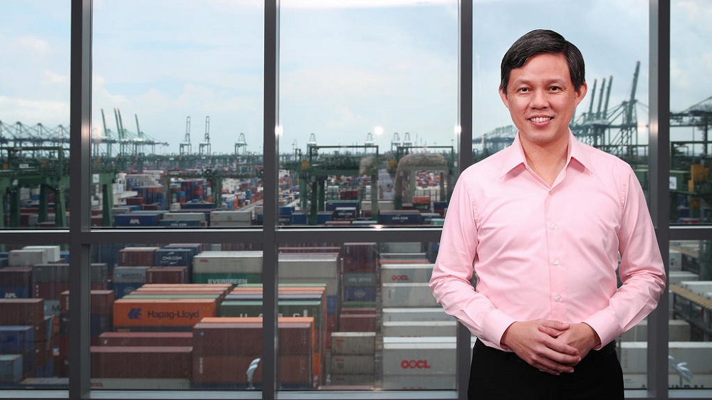 Singapore Trade and Industry Minister Chan Chun Sing delivering his speech during a national broadcast on June 14, 2020. u00e2u20acu201d Picture courtesy of Ministry of Communications and Information via TODAY
