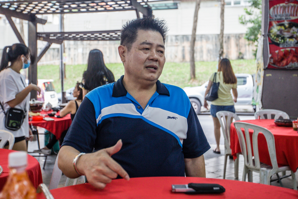 Ng, 50s, owner of Tai Tao Steamboat restaurant in Menjalara, Kepong June 20, 2020. u00e2u20acu201d Picture by Firdaus Latif 