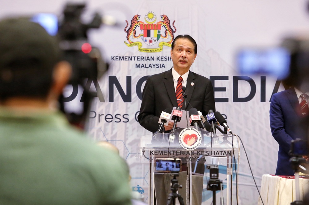 Health director-general Datuk Dr Noor Hisham Abdullah speaks at a press conference in Putrajaya June 24, 2020. u00e2u20acu201d Picture by Choo Choy May