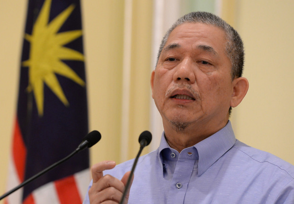 Works Minister cum Senior Minister (Infrastructure) Datuk Seri Fadillah Yusof speaks during a press conference in Putrajaya April 22, 2020. u00e2u20acu201d Bernama pic