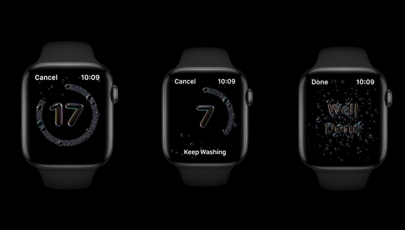 Apple says their Watch is the first to offer automatic detection of hand washing. — SoyaCincau pic