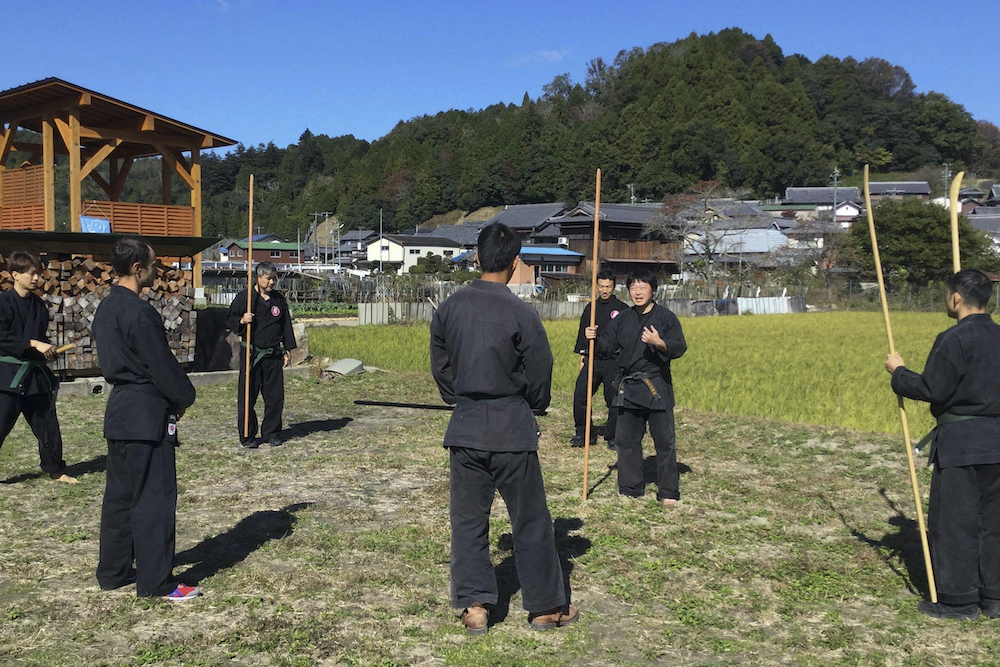 This undated handout photo courtesy of Genichi Mitsuhashi (2nd right) shows his ninja training in Iga, Mie prefecture. u00e2u20acu201d AFP pic courtesy of Genichi Mitsuhashi