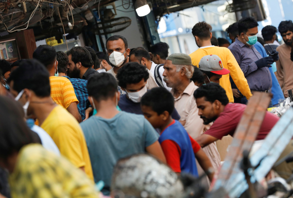 The rush of people outside an electronics market, after Pakistan started easing the lockdown restrictions, as the outbreak of the coronavirus disease continues, in Karachi, Pakistan June 4, 2020. u00e2u20acu201d Reuters pic 