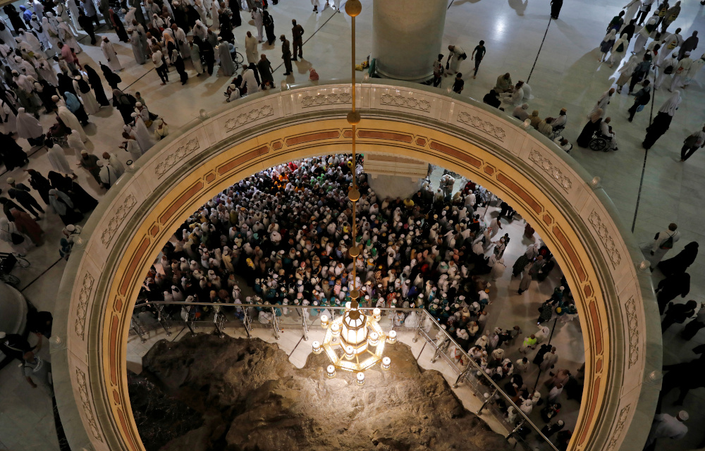 File picture of Muslim pilgrims walking in the Al-Safa direction from Al-Marwah where Muslims walk back and forth seven times as part of the Haj pilgrimage rite at the Grand Mosque in the holy city of Mecca, Saudi Arabia August 13, 2019. u00e2u20acu201d Reuters pic 