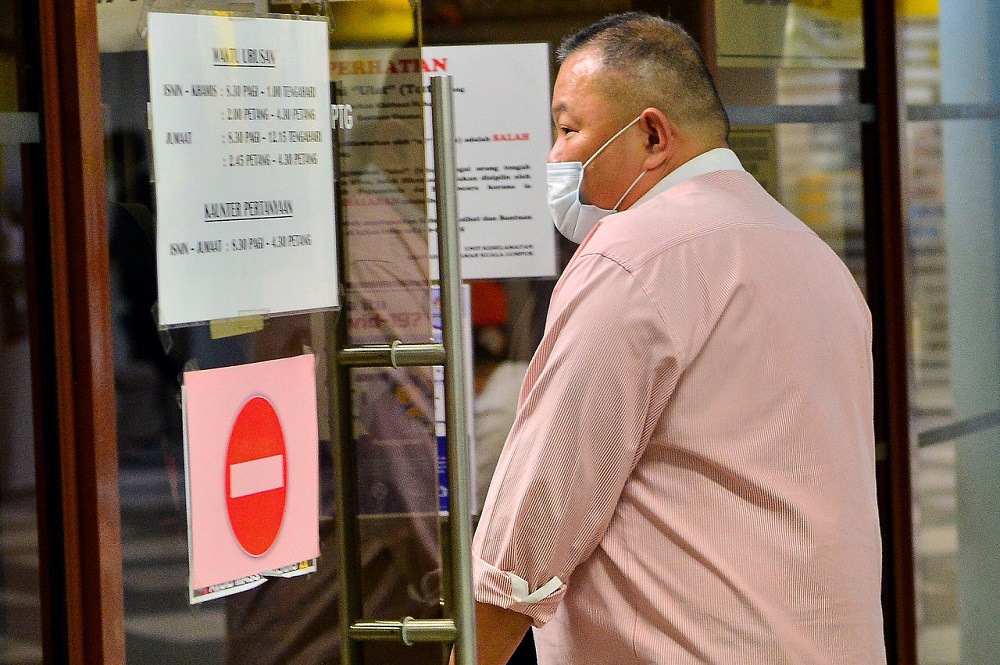 Tham Wai Yuen, 47, is seen at the Sessions Court in Kuala Lumpur June 10, 2020. u00e2u20acu201d Bernama pic