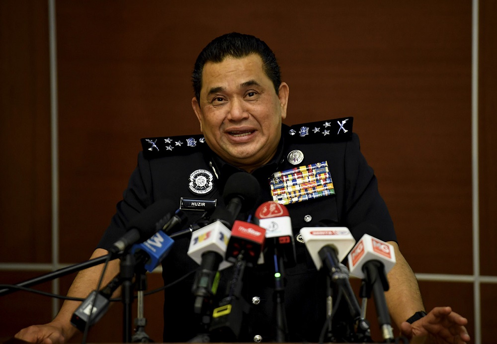 Bukit Aman Criminal Investigation Department (CID) director Datuk Huzir Mohamed speaks during a press conference in Kuala Lumpur June 10, 2020. u00e2u20acu201d Bernama pic