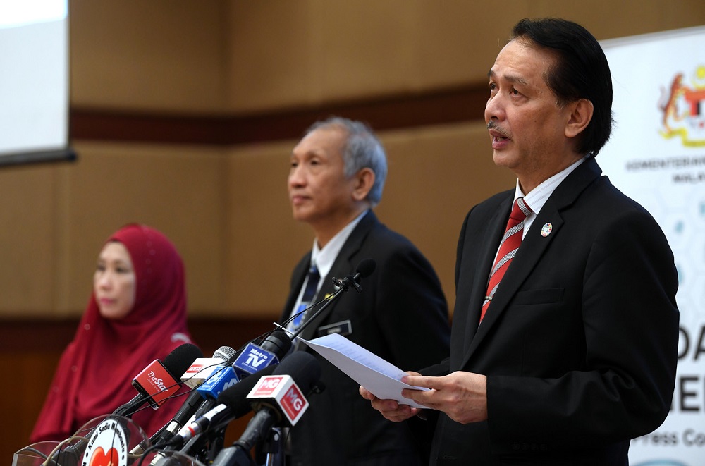Health Director-General Datuk Dr Noor Hisham Abdullah speaks at a press conference in Putrajaya June 12, 2020. u00e2u20acu201d Bernama pic