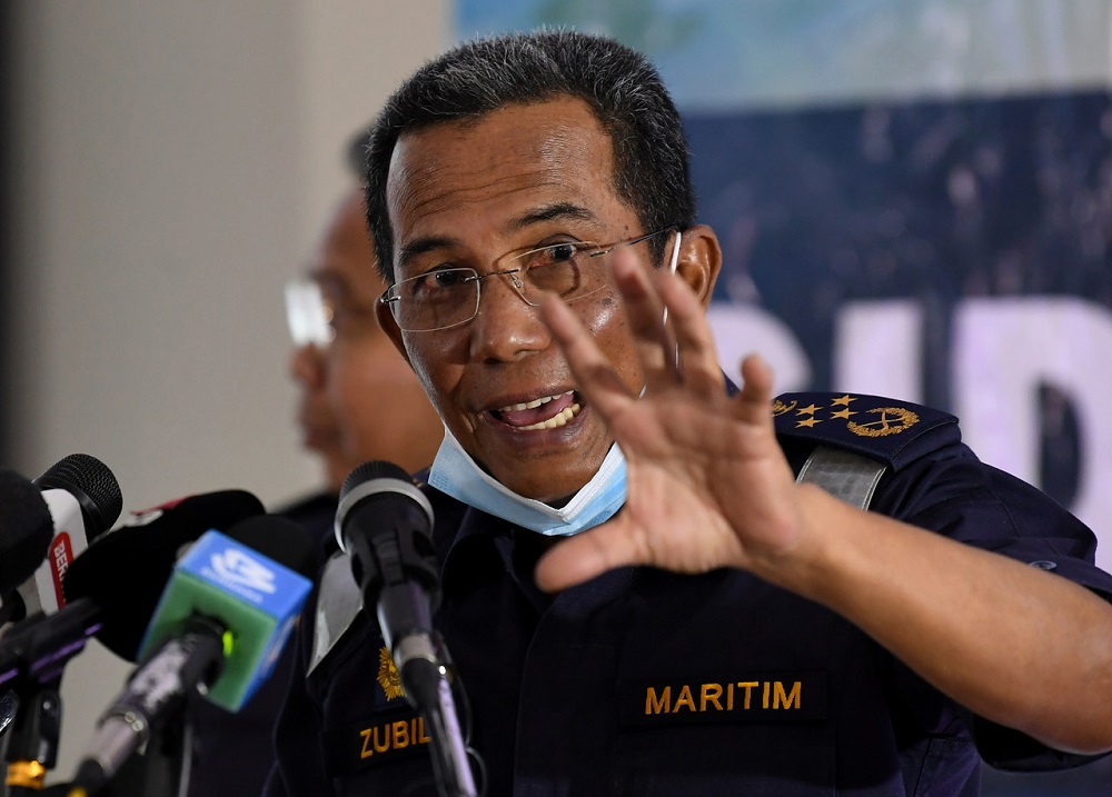 MMEA director-general Maritime Admiral Datuk Mohd Zubil Mat Som during a press conference in Putrajaya June 24, 2020. u00e2u20acu201d Bernama pic