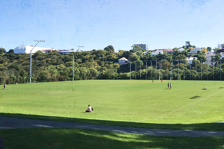 We can also exercise outside where it is open and green