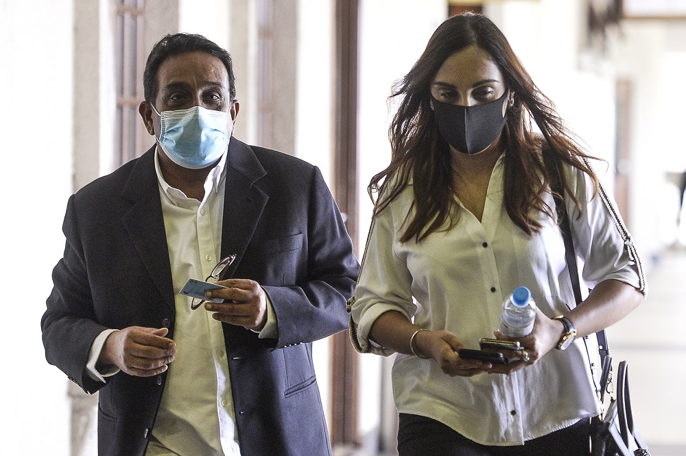 Witness K.Rajan Gunaretnam is pictured at the Kuala Lumpur High Court June 16, 2020. ― Picture by Miera Zulyana
