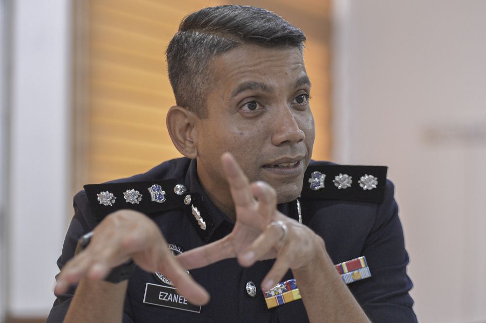 ACP Nik Ezanee Mohd Faisal speaks to Malay Mail during an interview at the Petaling Jaya district police headquarters June 24, 2020. u00e2u20acu201d Picture by Shafwan Zaidonnn