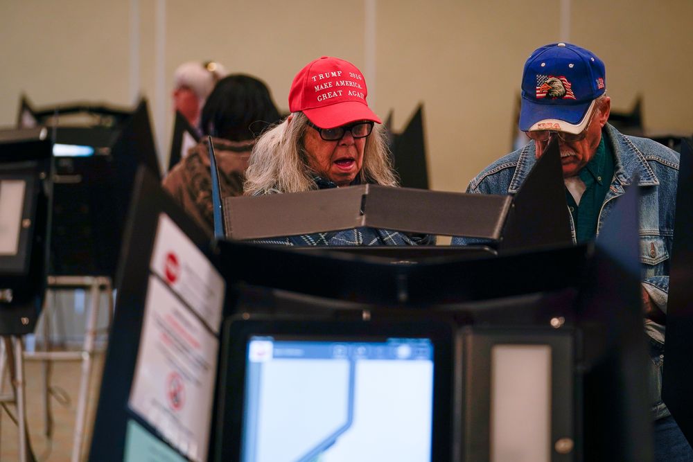 Voters cast their ballot at the Butler County Board of Elections office in Hamilton, Ohio, US March 12, 2020. u00e2u20acu201d Reuters pic