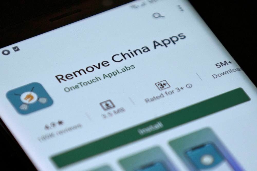 Remove China Apps is seen in the Google Play store on a mobile phone in this illustration taken June 2, 2020. u00e2u20acu201d Reuters pic 