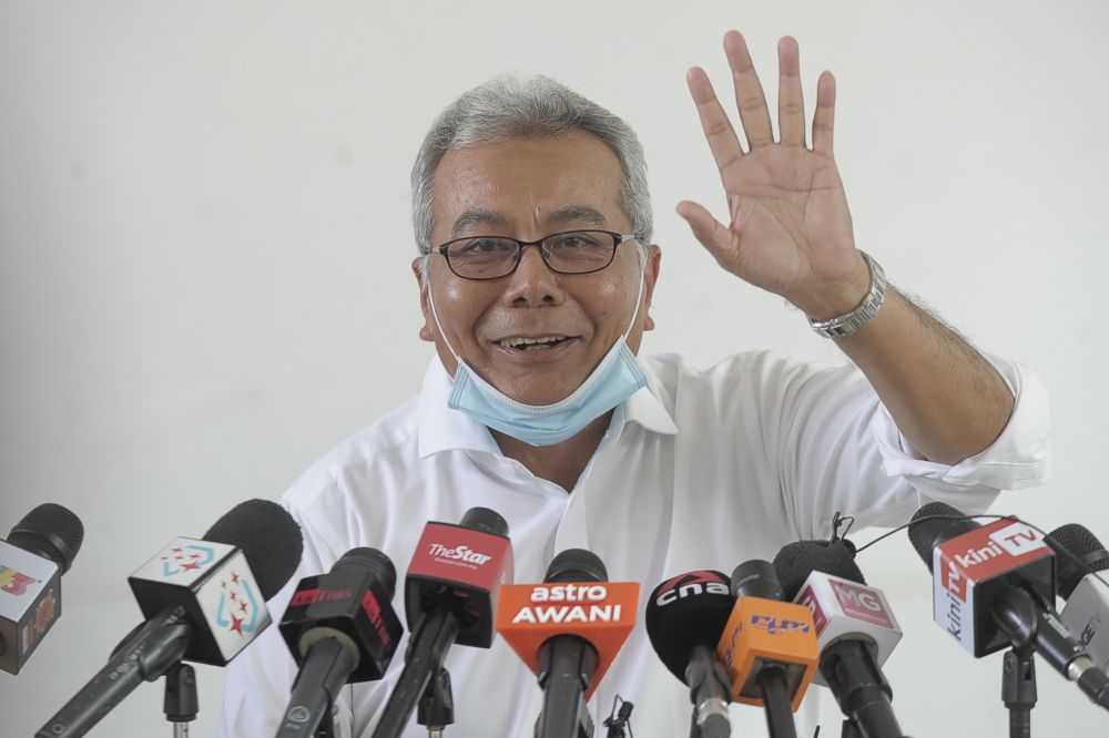Datuk Seri Redzuan Md Yusof speaks to the reporters during a press conference in Kajang June 5, 2020. u00e2u20acu201d Picture by Shafwan Zaidon