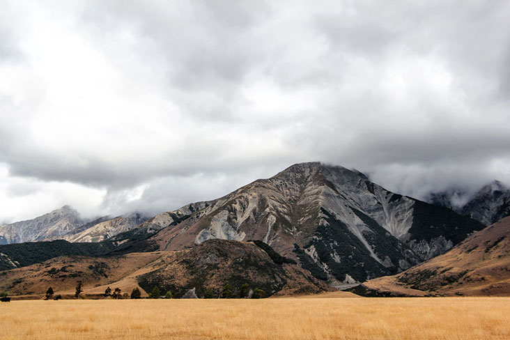Breathtaking view during a train ride