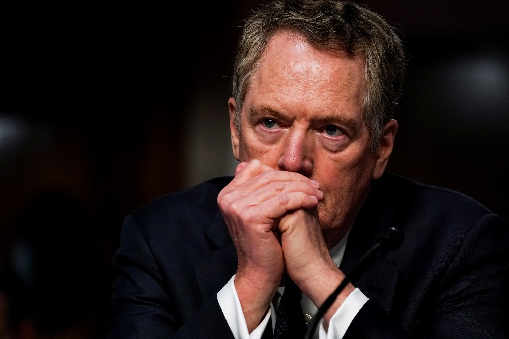 US Trade Representative Robert Lighthizer listens during a Senate Finance Committee hearing on President Donald Trump's 2020 Trade Policy Agenda in Washington June 17, 2020. u00e2u20acu2022 Reuters pic