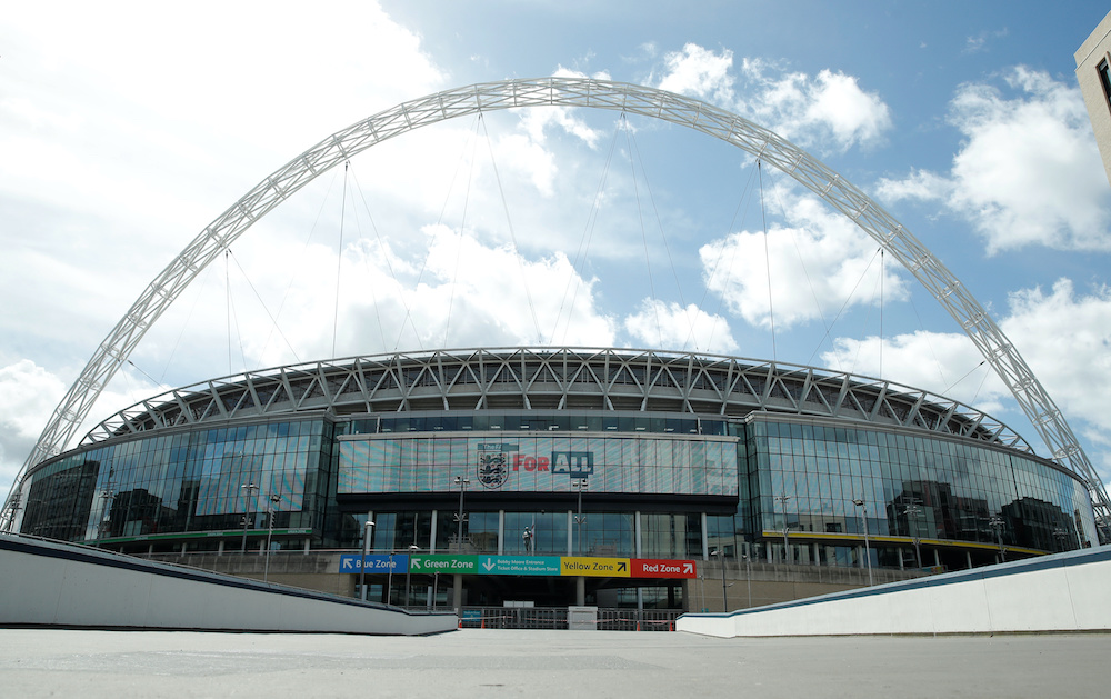 General view outside Wembley stadium where the FA Cup Final was due to take place today before being postponed following the outbreak of the coronavirus disease, London, Britain, May 23, 2020. u00e2u20acu201d Reuters picnnn