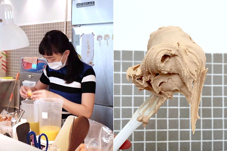 Wild Sheep Ice Cream carries a variety of flavours including Cafe Latte Gelato (right) using beans from Bear Coffee Roaster