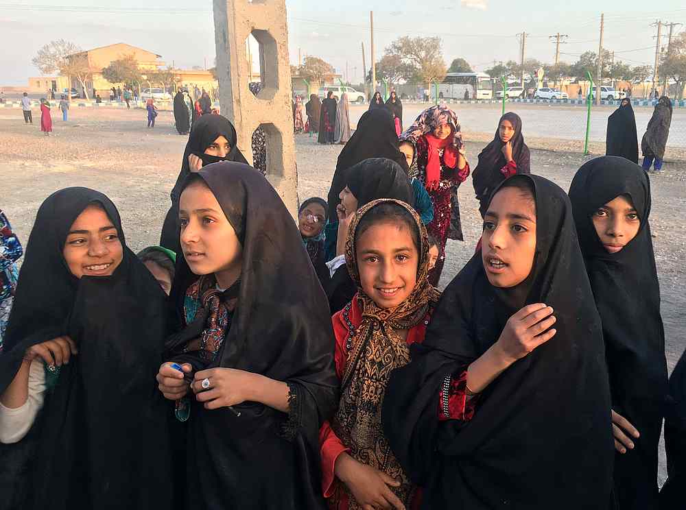 Afghan refugee girls gather at the Bardsir settlement for Afghan refugees in Kerman province, Iran, October 22, 2016. u00e2u20acu201d Reuters pic