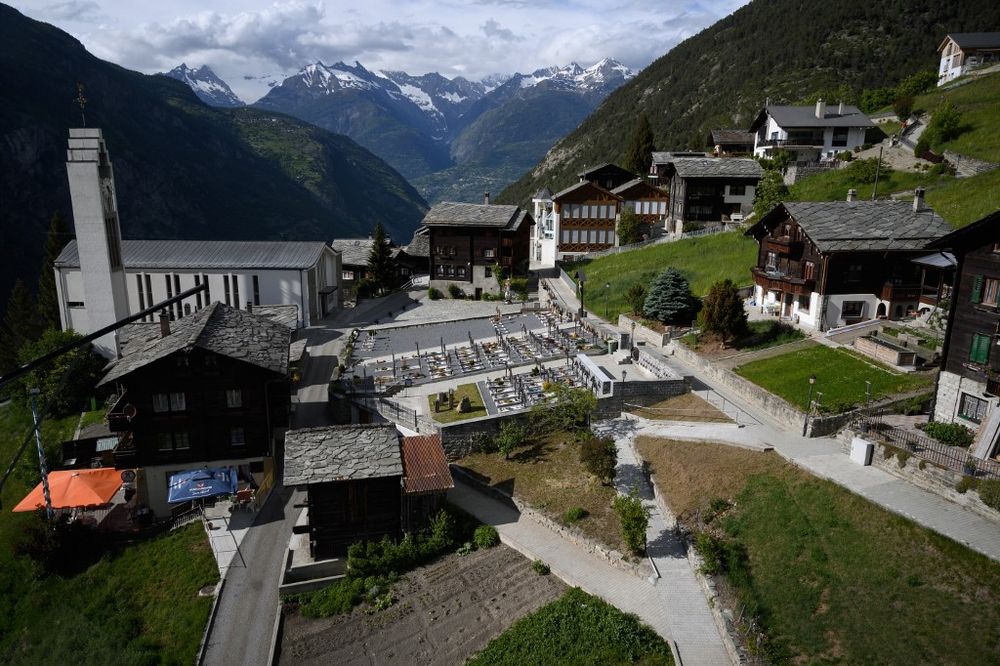 A picture taken on May 14, 2020 shows the Alpine village of Staldenried in Switzerland. u00e2u20acu201d AFP pic
