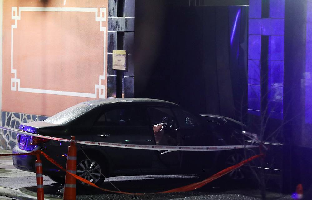A car which, according to local media, was crashed by a man into the exterior gate of the Chinese embassy in Buenos Aires, Argentina June 22, 2020. u00e2u20acu201d Reuters pic