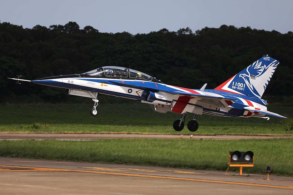 An AIDC T-5 Brave Eagle, Taiwan's first locally manufactured advanced jet trainer, takes off in Taichung, Taiwan, June 22, 2020. u00e2u20acu201d Reuters pic