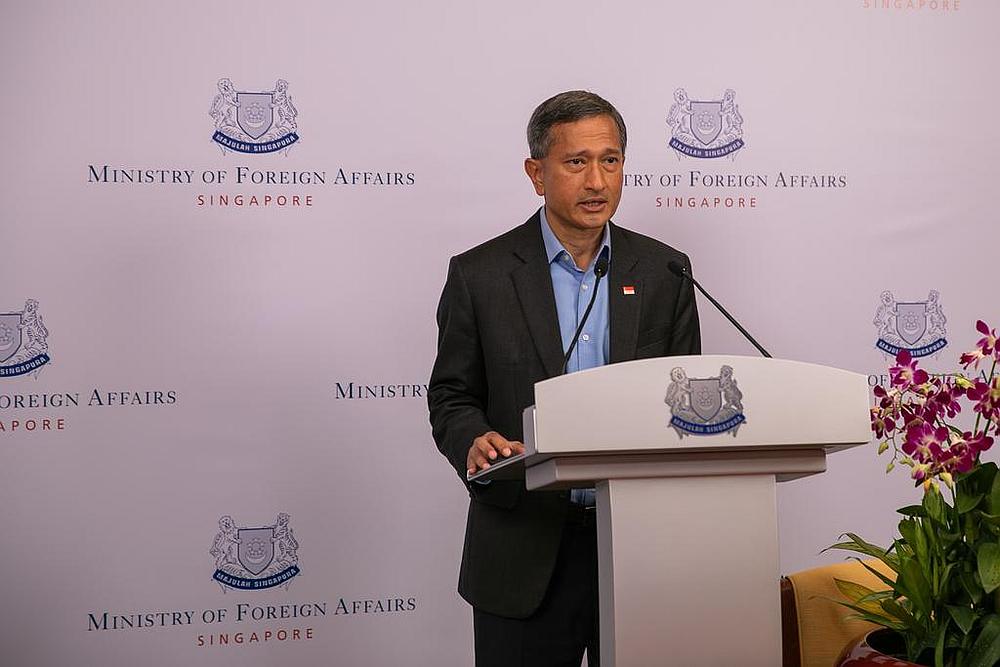 Singapore Foreign Minister Vivian Balakrishnan says foreign service officers have to adapt to a new normal. u00e2u20acu201d Picture courtesy of Singapore Ministry of Foreign Affairs via TODAY 