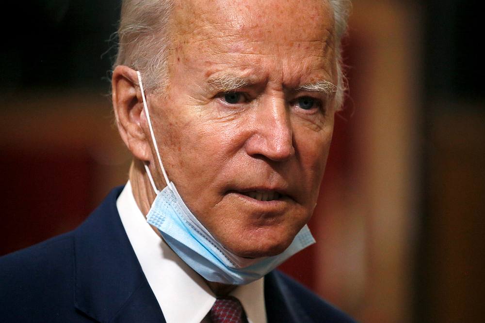 US Democratic presidential candidate and former Vice President Joe Biden speaks during a visit to the Bethel AME Church in Wilmington, Delaware June 1, 2020. u00e2u20acu201d Reuters pic