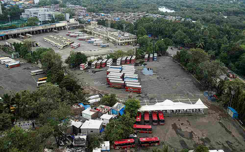 Public transport buses are parked at a bus terminal after some restrictions are lifted during a nationwide lockdown to control the Covid-19 otbreak, in Mumbai, India June 11, 2020. u00e2u20acu201d Reuters pic