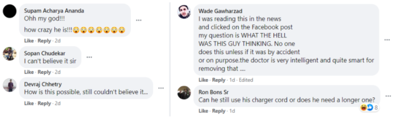 Social media users react to Dr Walliul’s post. — Picture via Facebook/Wallie Islam 