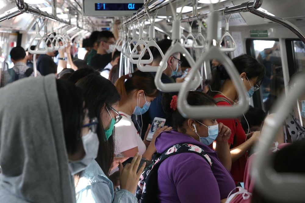 Commuters on the train at around 8am on June 2, 2020. u00e2u20acu201d TODAY pic