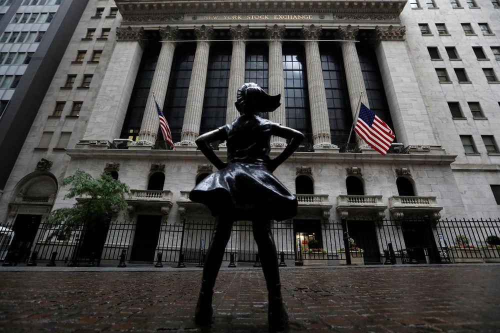 The Fearless Girl statue is seen outside the New York Stock Exchange (NYSE) in New York City, New York, US, June 11, 2020. u00e2u20acu201d Reuters pic