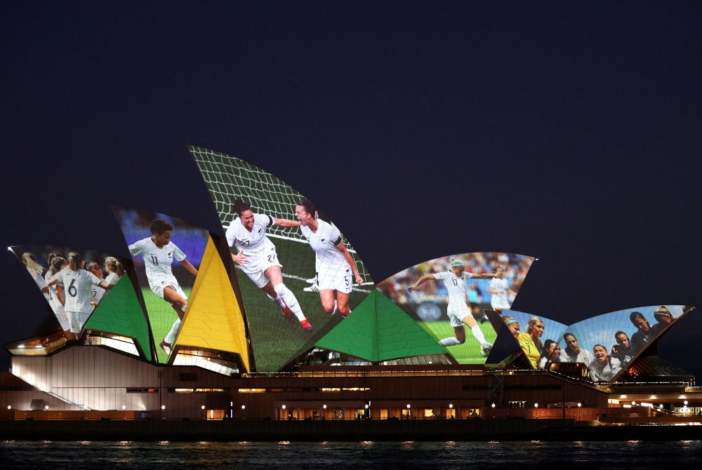 The Sydney Opera House lights up in celebration of Australia and New Zealandu00e2u20acu2122s joint bid to host the Fifa Womenu00e2u20acu2122s World Cup 2023 in Sydney June 25, 2020. u00e2u20acu201d Reuters picnn