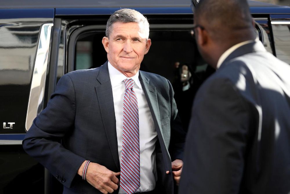 Former national security adviser Michael Flynn exits a vehicle as he arrives for his sentencing hearing at US District Court in Washington, US, December 18, 2018. u00e2u20acu201d Reuters pic