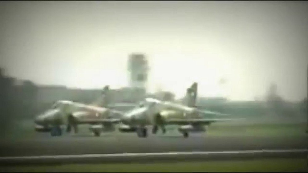 YouTube image of the Indonesian Military (TNI) Hawk 209 jet fighter. 