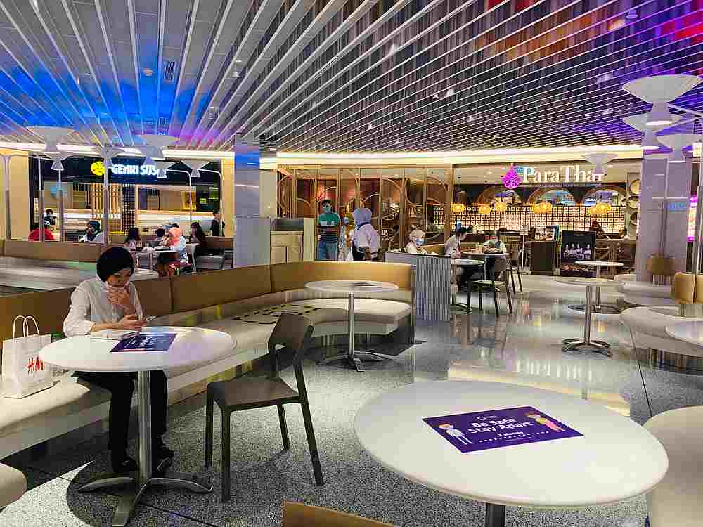 Social distancing and frequent sanitisation will be carried out on the Suria KLCC premises as the country eases into the recovery movement control order. — Picture courtesy of Suria KLCC
