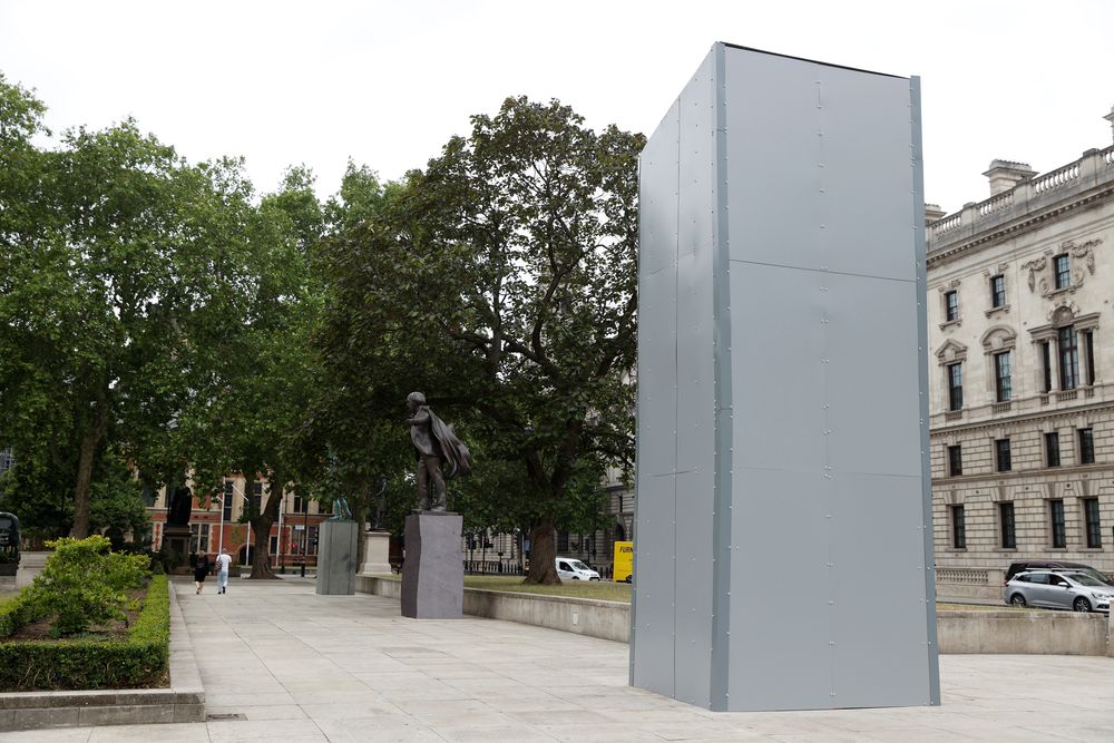 Boarding is seen surrounding the statue of Winston Churchill in Parliament Square, following protests against the death of George Floyd who died in police custody in Minneapolis, London, Britain, June 12, 2020. u00e2u20acu201d Reuters pic