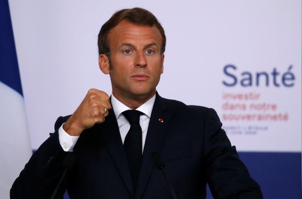 French President Emmanuel Macron delivers a speech after a visit at the French drugmakeru00e2u20acu2122s vaccine unit Sanofi Pasteur plant in Marcy-lu00e2u20acu2122Etoile, near Lyon, France, June 16, 2020. u00e2u20acu201d Reuters pic