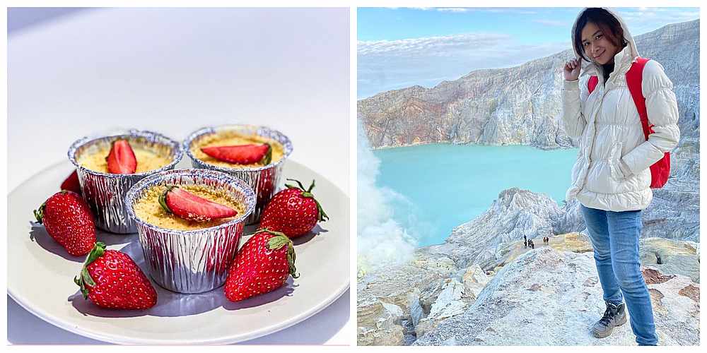Zahidatul decides to sell mini strawberry cheesecakes for side income. — Picture courtesy of Instagram/iedaazakaria