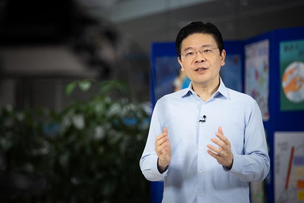 Singaporeu00e2u20acu2122s National Development Minister Lawrence Wong delivering a televised speech from the National Centre for Infectious Diseases on June 9, 2020. u00e2u20acu201d TODAY pic