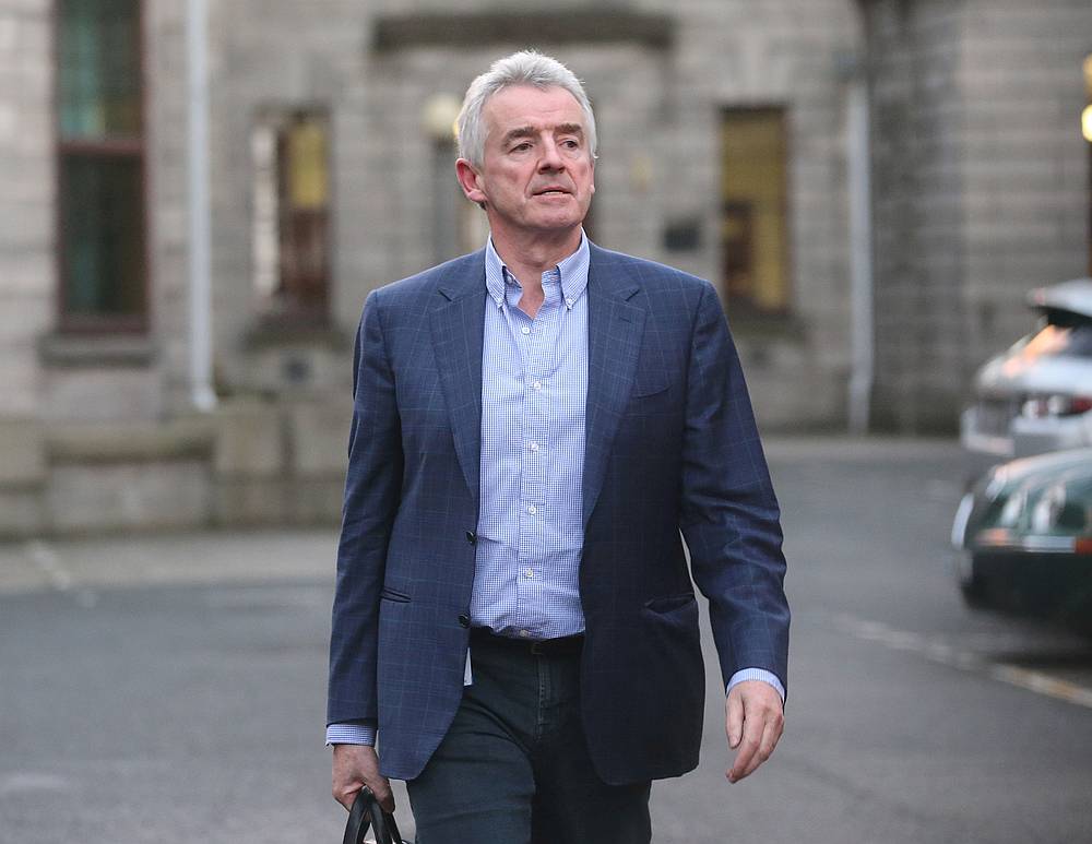 Ryanair's Michael O'Leary walks at the Four Courts in Dublin, Ireland December 3, 2019.  u00e2u20acu201d Reuters pic