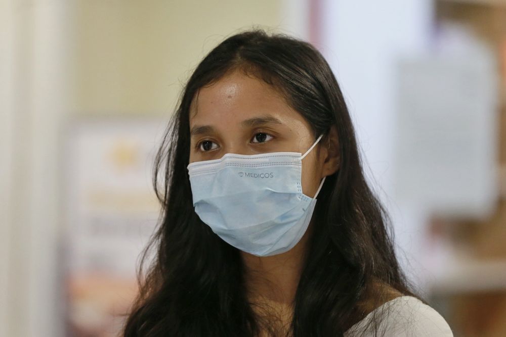 Student Ariffa Sharifuddin speaks to Malay Mail during an interview at Subang Parade June 2, 2020. — Picture by Ahmad Zamzahuri