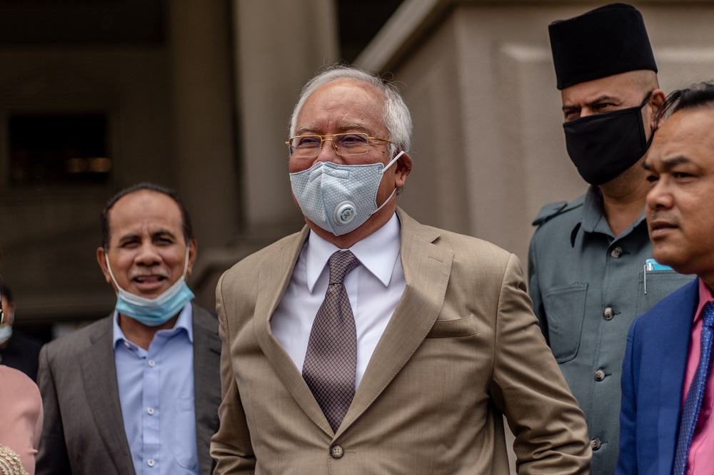 Datuk Seri Najib Razak is seen leaving the Kuala Lumpur High Court June 5, 2020. u00e2u20acu2022 Picture by Firdaus Latif