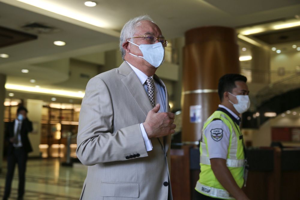 Datuk Seri Najib Razak arrives at the Kuala Lumpur High Court June 3, 2020. u00e2u20acu201d Picture by Yusof Mat Isa