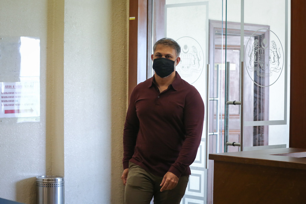 Omar Ali Abdullah who was produced in court for identification by prosecution witness is pictured at the Kuala Lumpur High Court June 17, 2020. u00e2u20acu201d Picture by Yusof Mat Isa